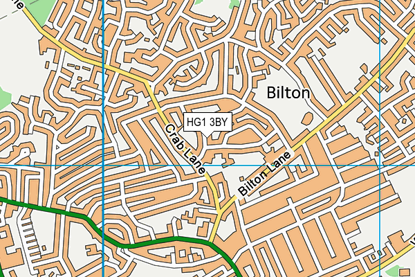 HG1 3BY map - OS VectorMap District (Ordnance Survey)