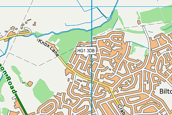 HG1 3DB map - OS VectorMap District (Ordnance Survey)