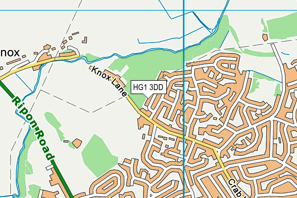 HG1 3DD map - OS VectorMap District (Ordnance Survey)