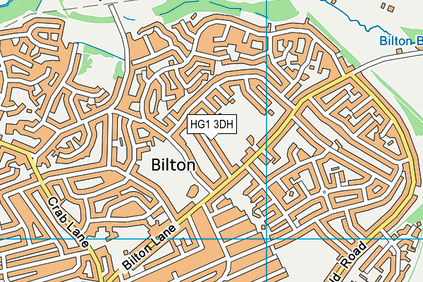 HG1 3DH map - OS VectorMap District (Ordnance Survey)