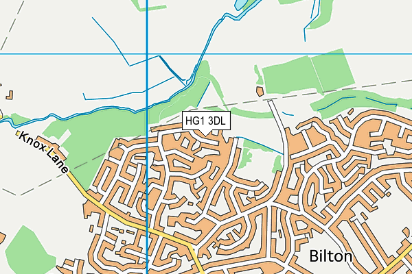 HG1 3DL map - OS VectorMap District (Ordnance Survey)