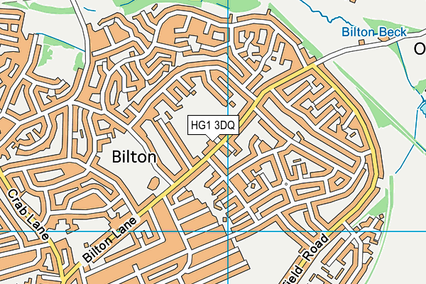 HG1 3DQ map - OS VectorMap District (Ordnance Survey)