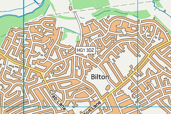 HG1 3DZ map - OS VectorMap District (Ordnance Survey)