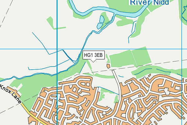 HG1 3EB map - OS VectorMap District (Ordnance Survey)