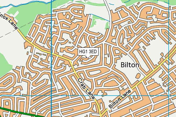 HG1 3ED map - OS VectorMap District (Ordnance Survey)