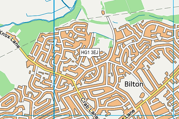 HG1 3EJ map - OS VectorMap District (Ordnance Survey)