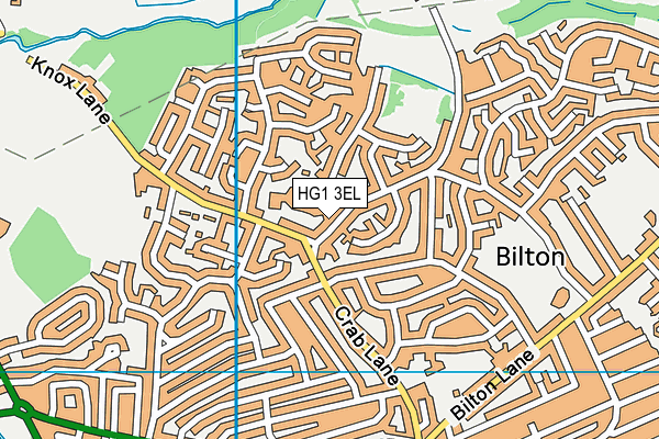 HG1 3EL map - OS VectorMap District (Ordnance Survey)