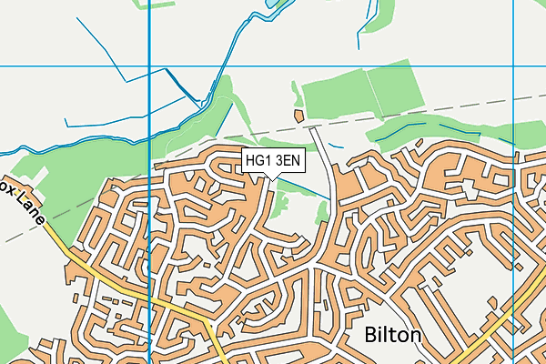 HG1 3EN map - OS VectorMap District (Ordnance Survey)