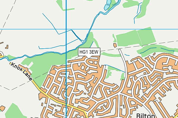 HG1 3EW map - OS VectorMap District (Ordnance Survey)