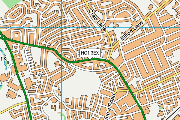 HG1 3EX map - OS VectorMap District (Ordnance Survey)