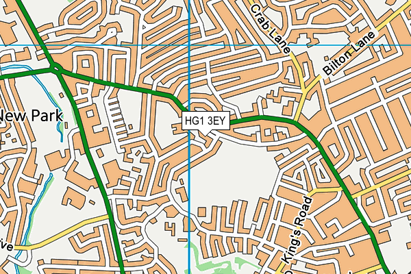 HG1 3EY map - OS VectorMap District (Ordnance Survey)