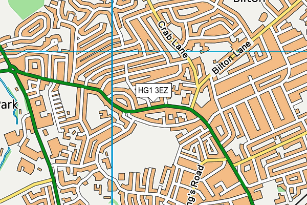 HG1 3EZ map - OS VectorMap District (Ordnance Survey)