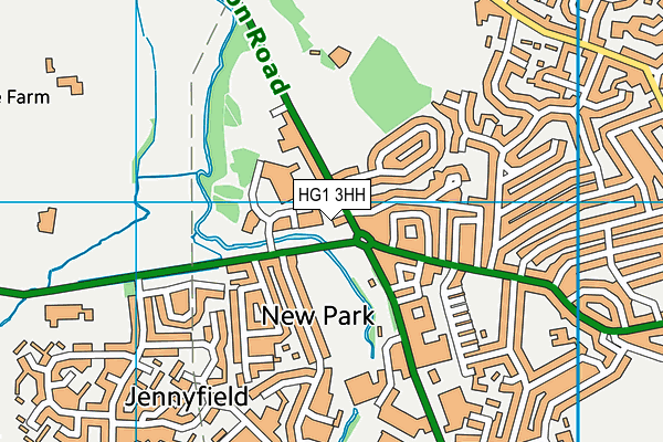 HG1 3HH map - OS VectorMap District (Ordnance Survey)