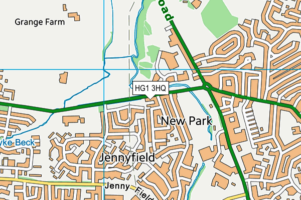 HG1 3HQ map - OS VectorMap District (Ordnance Survey)