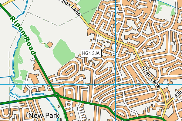 HG1 3JA map - OS VectorMap District (Ordnance Survey)