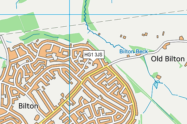 HG1 3JS map - OS VectorMap District (Ordnance Survey)