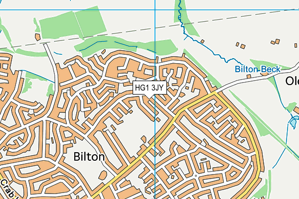 HG1 3JY map - OS VectorMap District (Ordnance Survey)