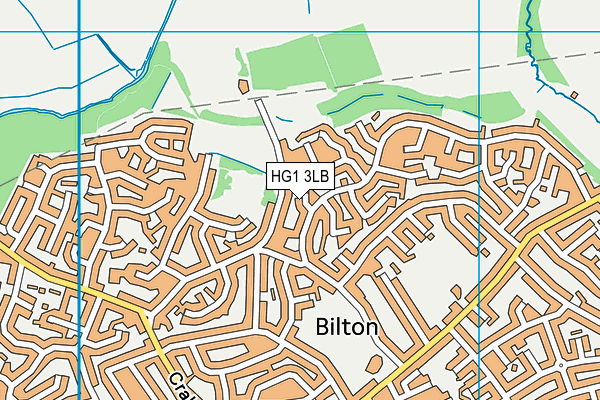 HG1 3LB map - OS VectorMap District (Ordnance Survey)