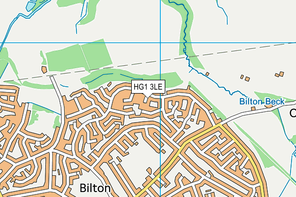 HG1 3LE map - OS VectorMap District (Ordnance Survey)