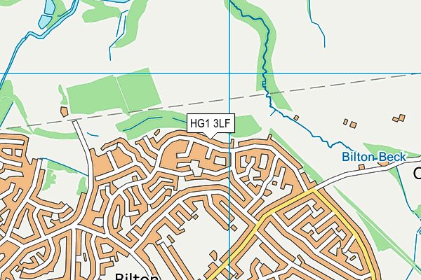 HG1 3LF map - OS VectorMap District (Ordnance Survey)