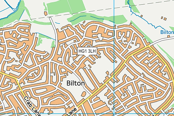 HG1 3LH map - OS VectorMap District (Ordnance Survey)