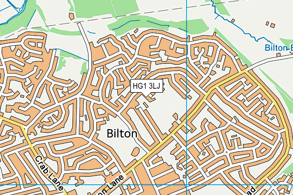 HG1 3LJ map - OS VectorMap District (Ordnance Survey)