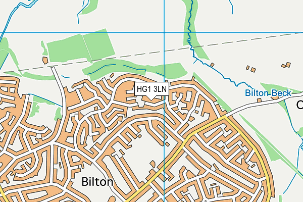 HG1 3LN map - OS VectorMap District (Ordnance Survey)