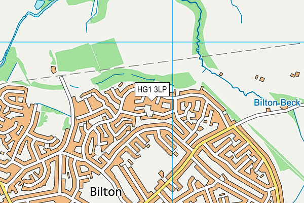 HG1 3LP map - OS VectorMap District (Ordnance Survey)