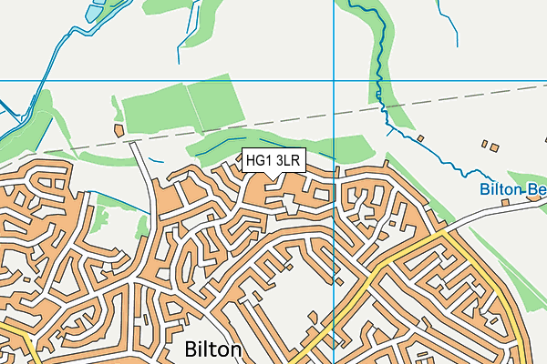HG1 3LR map - OS VectorMap District (Ordnance Survey)