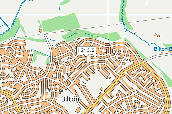 HG1 3LS map - OS VectorMap District (Ordnance Survey)