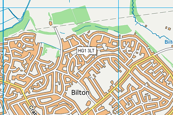 HG1 3LT map - OS VectorMap District (Ordnance Survey)