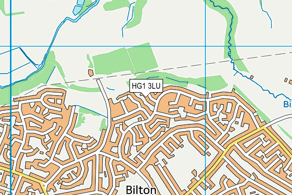 HG1 3LU map - OS VectorMap District (Ordnance Survey)