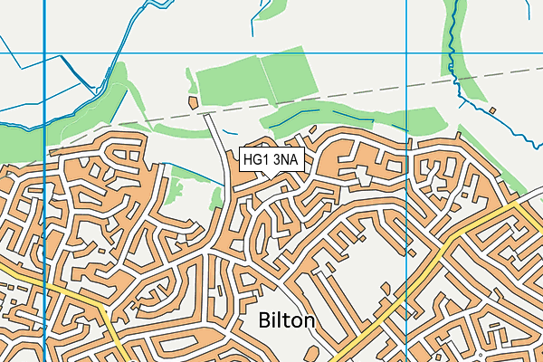 HG1 3NA map - OS VectorMap District (Ordnance Survey)