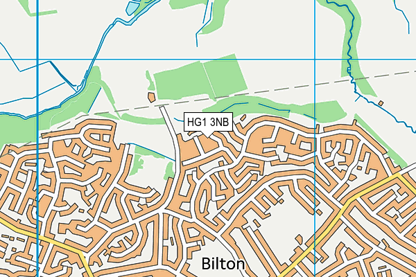 HG1 3NB map - OS VectorMap District (Ordnance Survey)