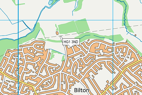 HG1 3ND map - OS VectorMap District (Ordnance Survey)