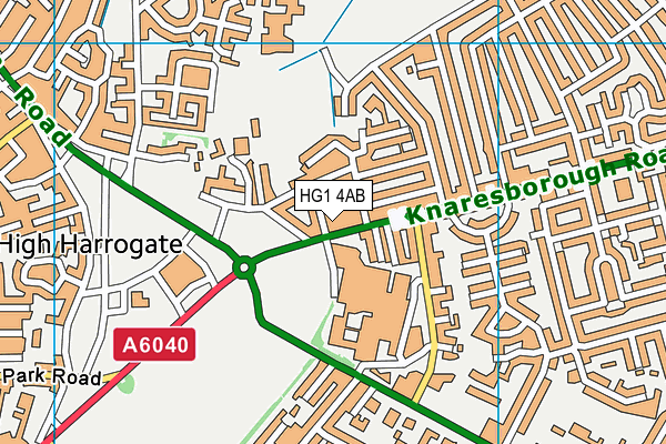 HG1 4AB map - OS VectorMap District (Ordnance Survey)