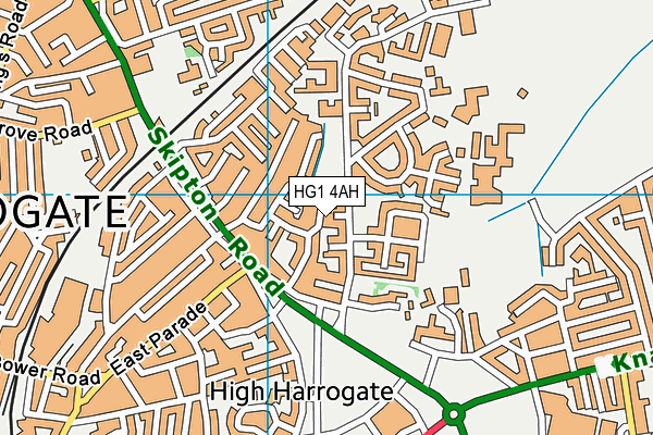 HG1 4AH map - OS VectorMap District (Ordnance Survey)