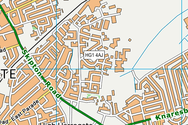 HG1 4AJ map - OS VectorMap District (Ordnance Survey)
