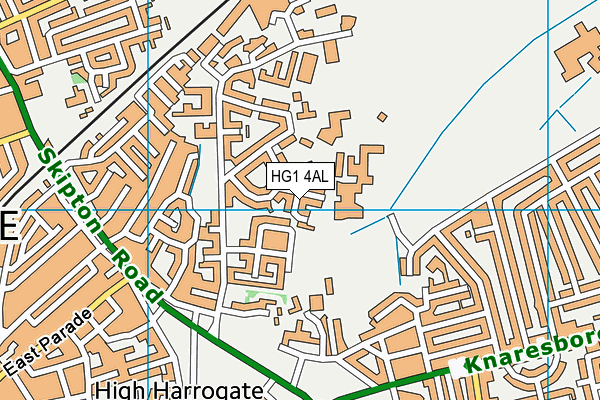 HG1 4AL map - OS VectorMap District (Ordnance Survey)