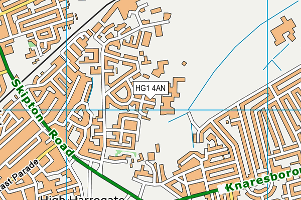 HG1 4AN map - OS VectorMap District (Ordnance Survey)