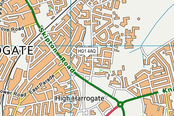 HG1 4AQ map - OS VectorMap District (Ordnance Survey)