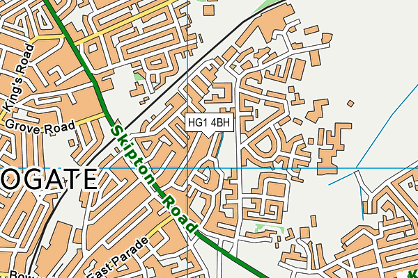 HG1 4BH map - OS VectorMap District (Ordnance Survey)