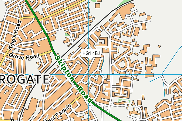 HG1 4BJ map - OS VectorMap District (Ordnance Survey)