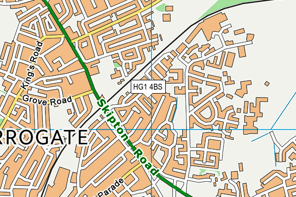 HG1 4BS map - OS VectorMap District (Ordnance Survey)