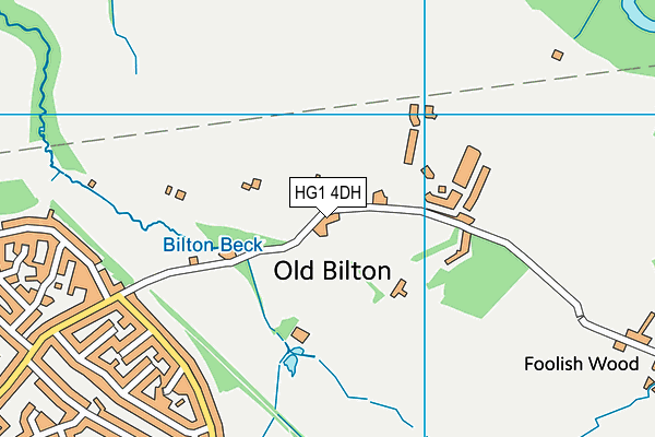 HG1 4DH map - OS VectorMap District (Ordnance Survey)