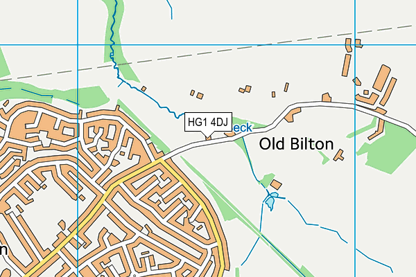 HG1 4DJ map - OS VectorMap District (Ordnance Survey)