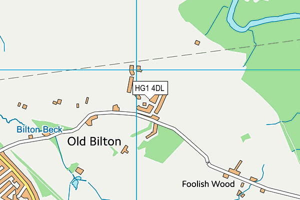 HG1 4DL map - OS VectorMap District (Ordnance Survey)