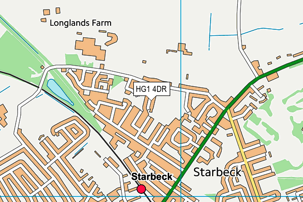 HG1 4DR map - OS VectorMap District (Ordnance Survey)