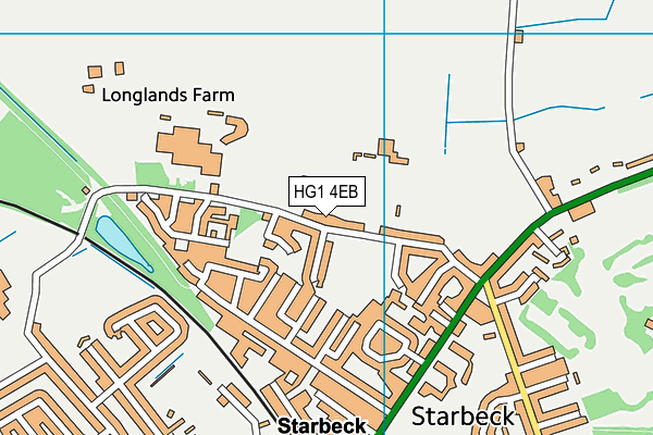 HG1 4EB map - OS VectorMap District (Ordnance Survey)