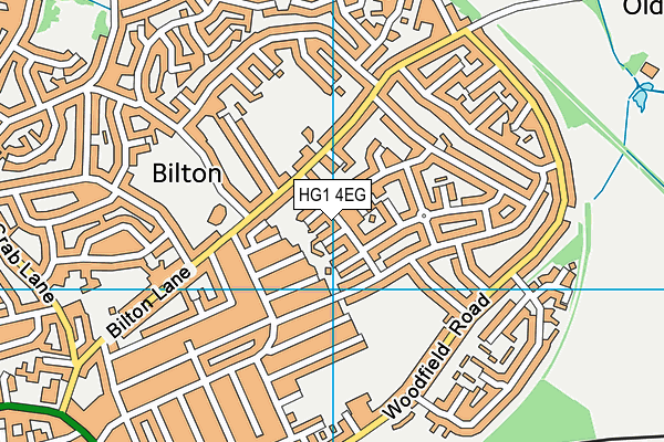 HG1 4EG map - OS VectorMap District (Ordnance Survey)
